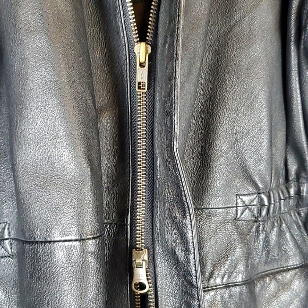 Vintage Phase 2 Black Leather Jacket - Picture 9 of 11